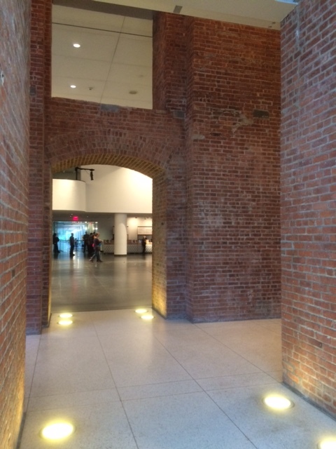Another view inside the Brooklyn Museum showing the combination of old and new architecture