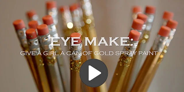 Selective Eye: Beautify basics with a can of gold spray paint. 