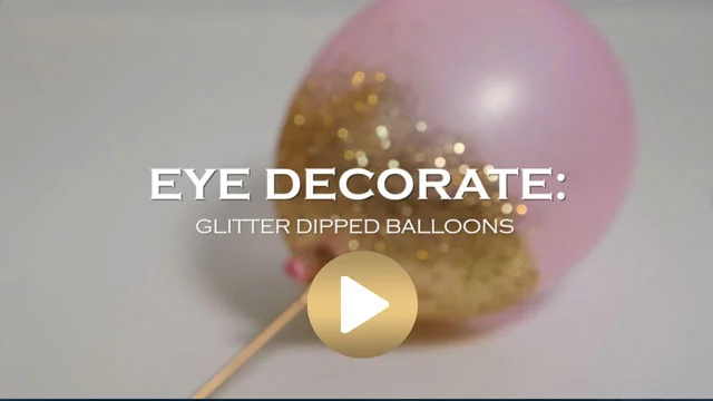 Selective Eye: DIY Glitter Dipped Balloons