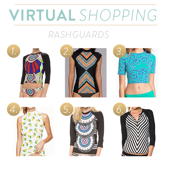Most stylish rash guards for women.