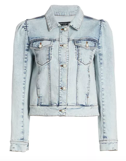 Puff Sleeve Denim Jacket