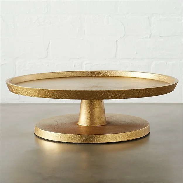 CB2 gold cake stand 
