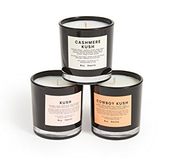 Boy Smells Kush candle trio