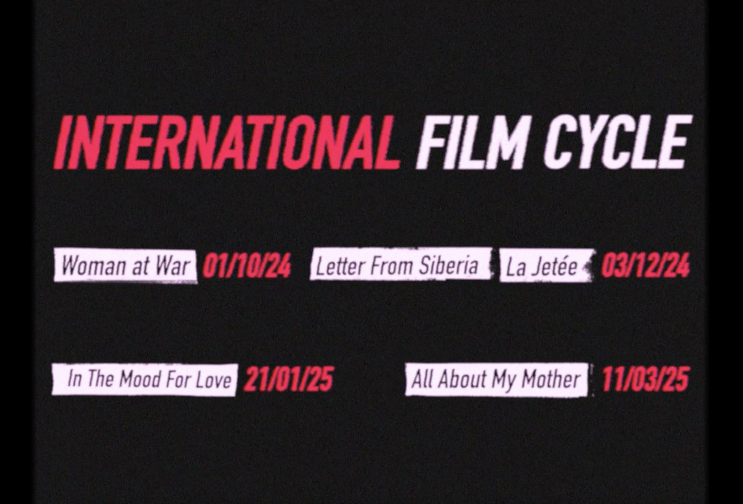 International Film Cycle NTU