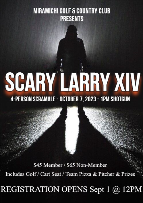 It's ALMOST that time of year! THE 2023 SCARY LARRY tournament is set to open for registration on September 1st at 12:00p.

ATTENTION: ALL groups must have 1 playing member in order to register.

Please see the link to the event portal for registrati