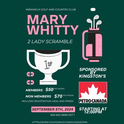 2025 Mary Whitty Ladies Scramble
