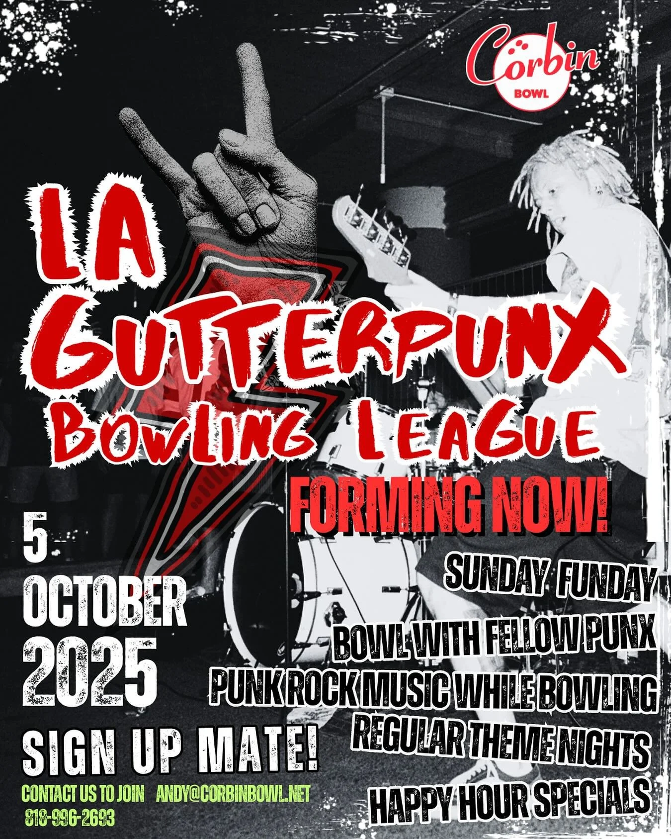 @lagutterpunx league is starting up in just a couple of days! There&rsquo;s still time for some last minute sign ups 🎉