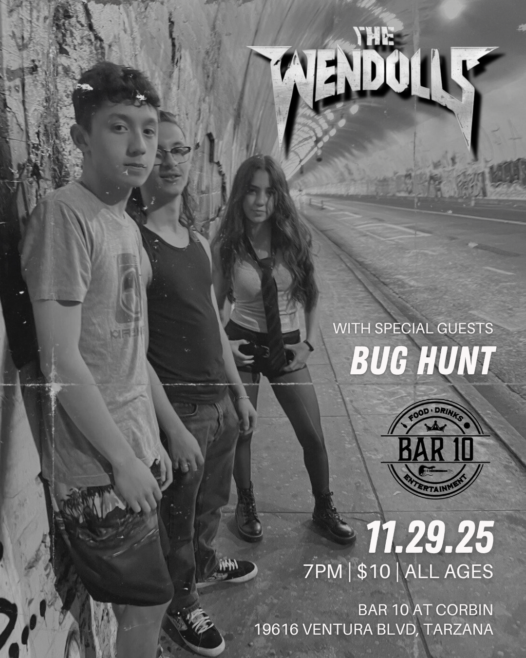 The Wendolls with special guests Bug Hunt