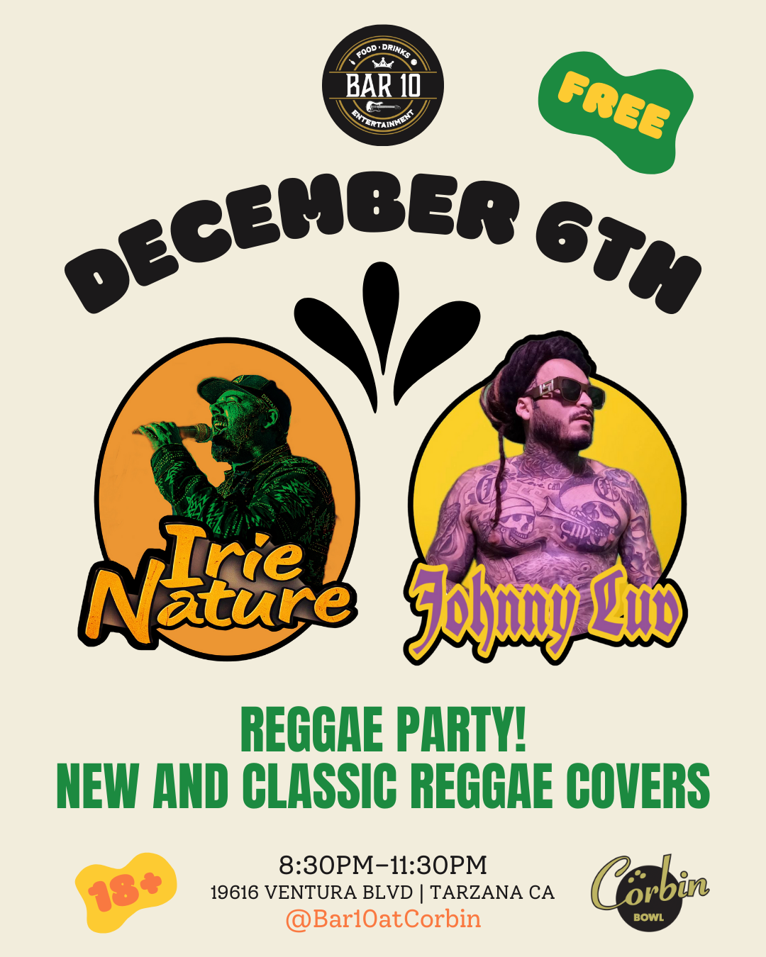 Reggae Party with Irie Nature and Johnny Luv
