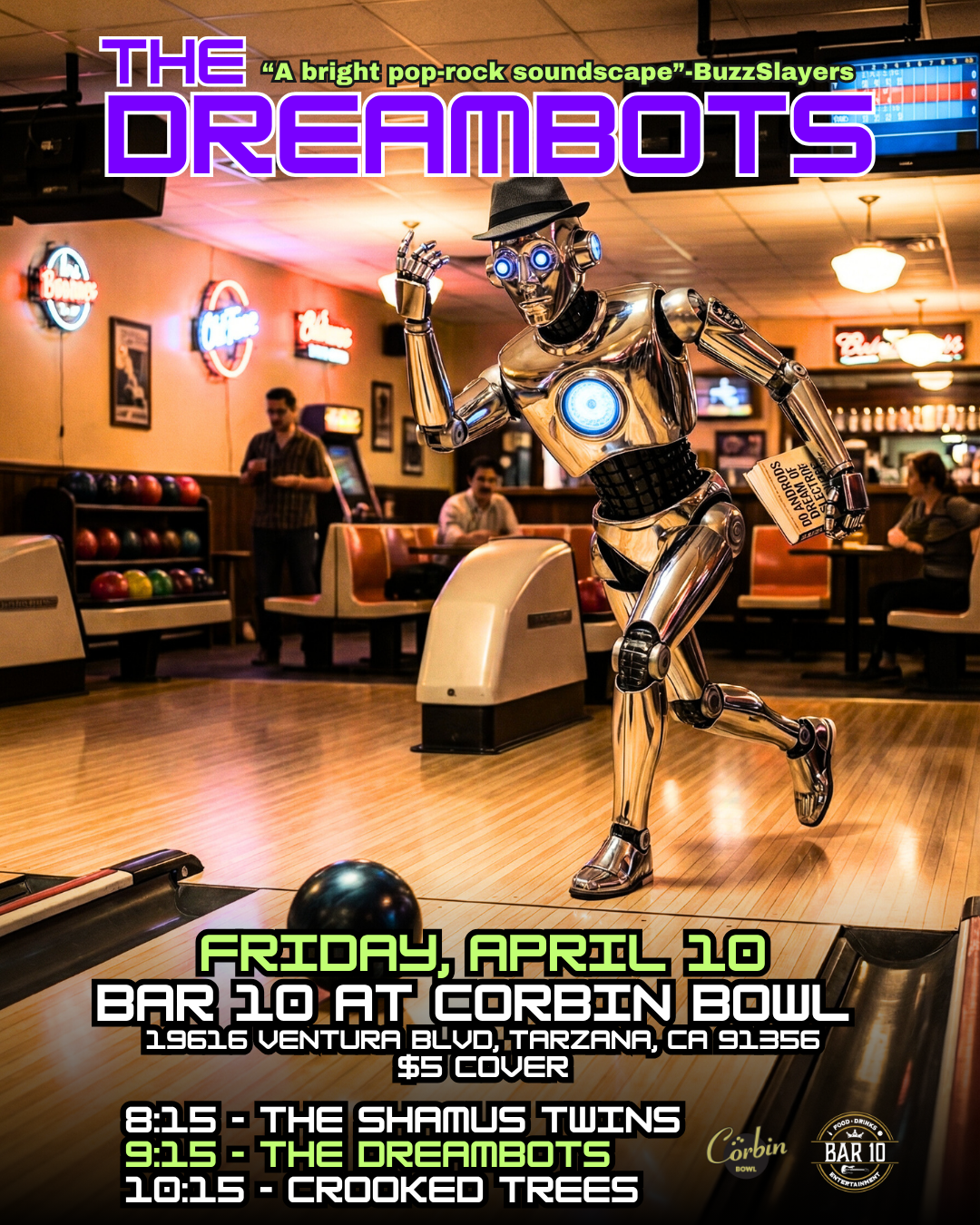 Crooked Trees, The Dreambots, and The Shamus Twins