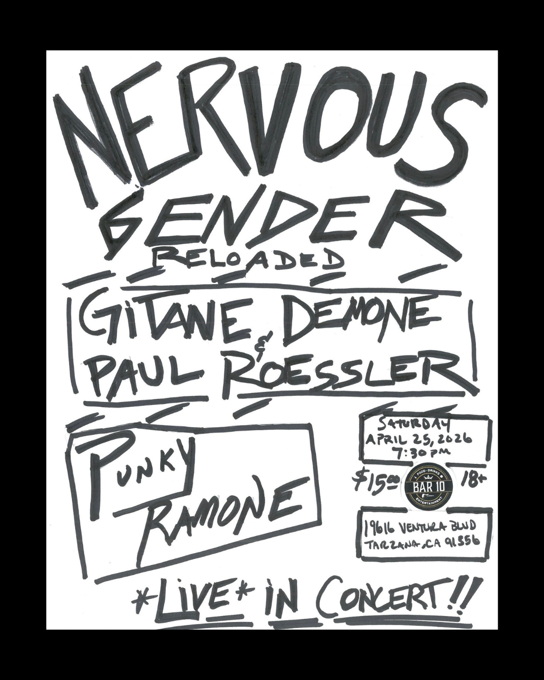 Live punk music in LA at Corbin Bowl