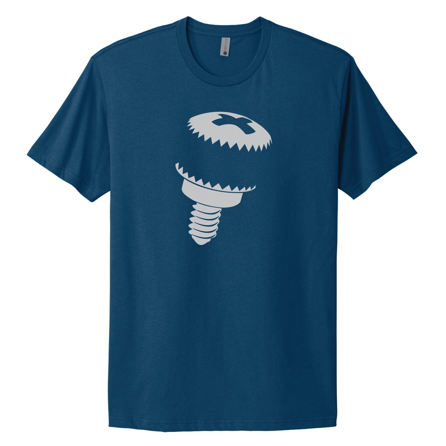 Thumb Screw | Cotton T-Shirt - Cool Blue