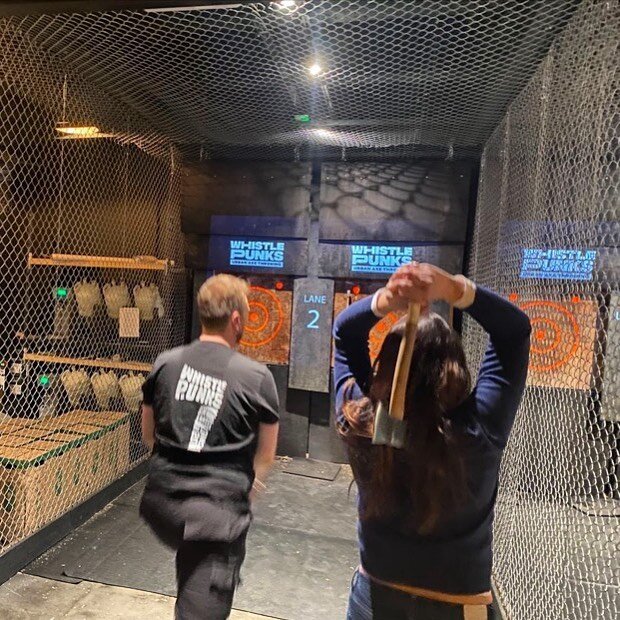 We gave everyone various choices of what to do for our next social, and they picked... axe throwing!!!&nbsp;🪓🪓🪓. Thanks to&nbsp;@whistlepunks&nbsp;for making this a reality!