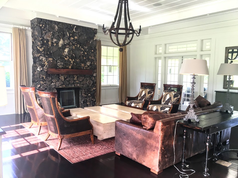 The lodging area gives a warm, rustic feel. 