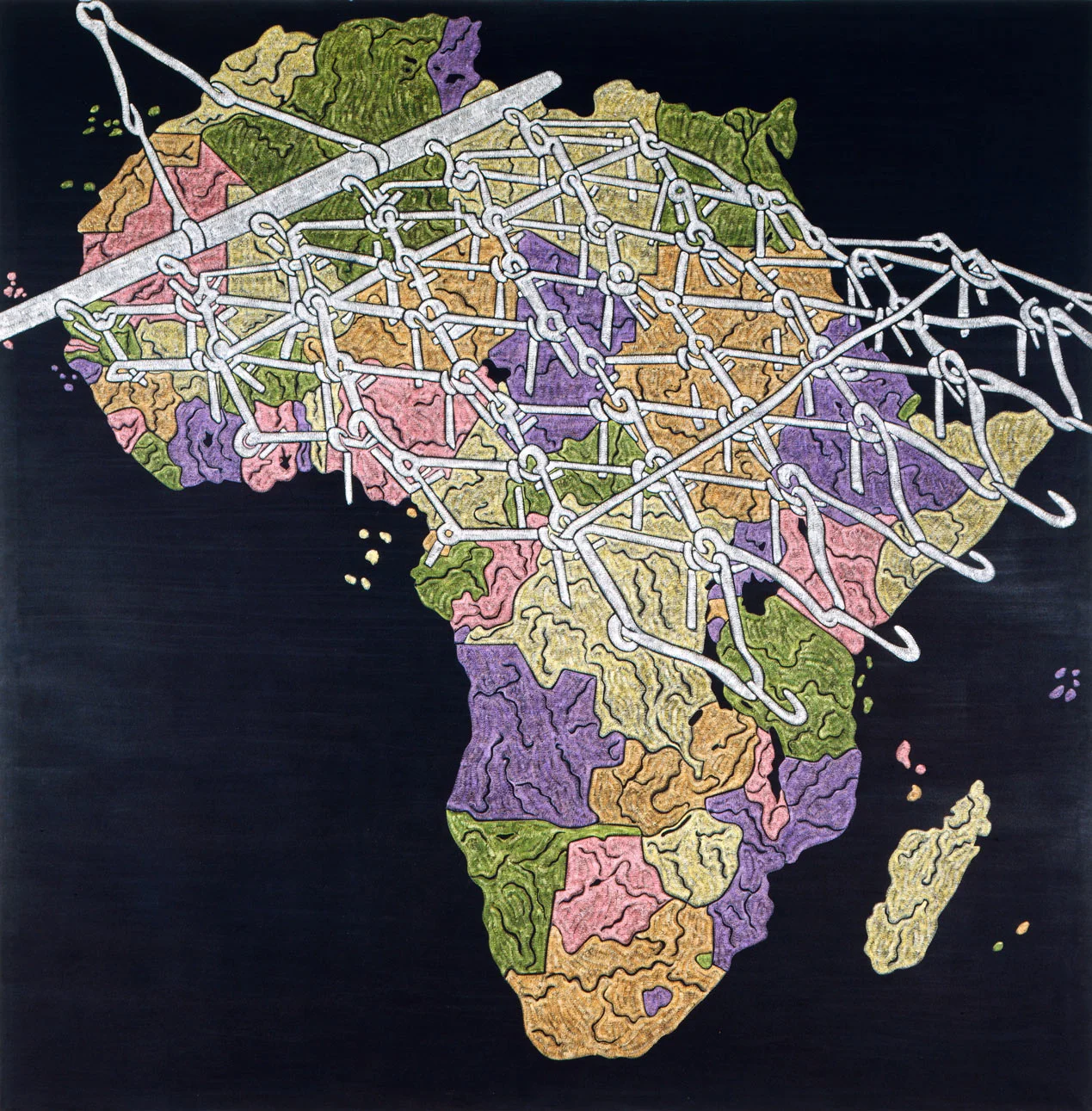 Africa 1983 • Oil on canvas, 108" x 108