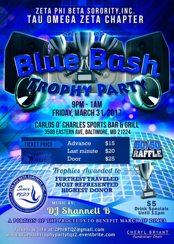Blue Bash Trophy Party