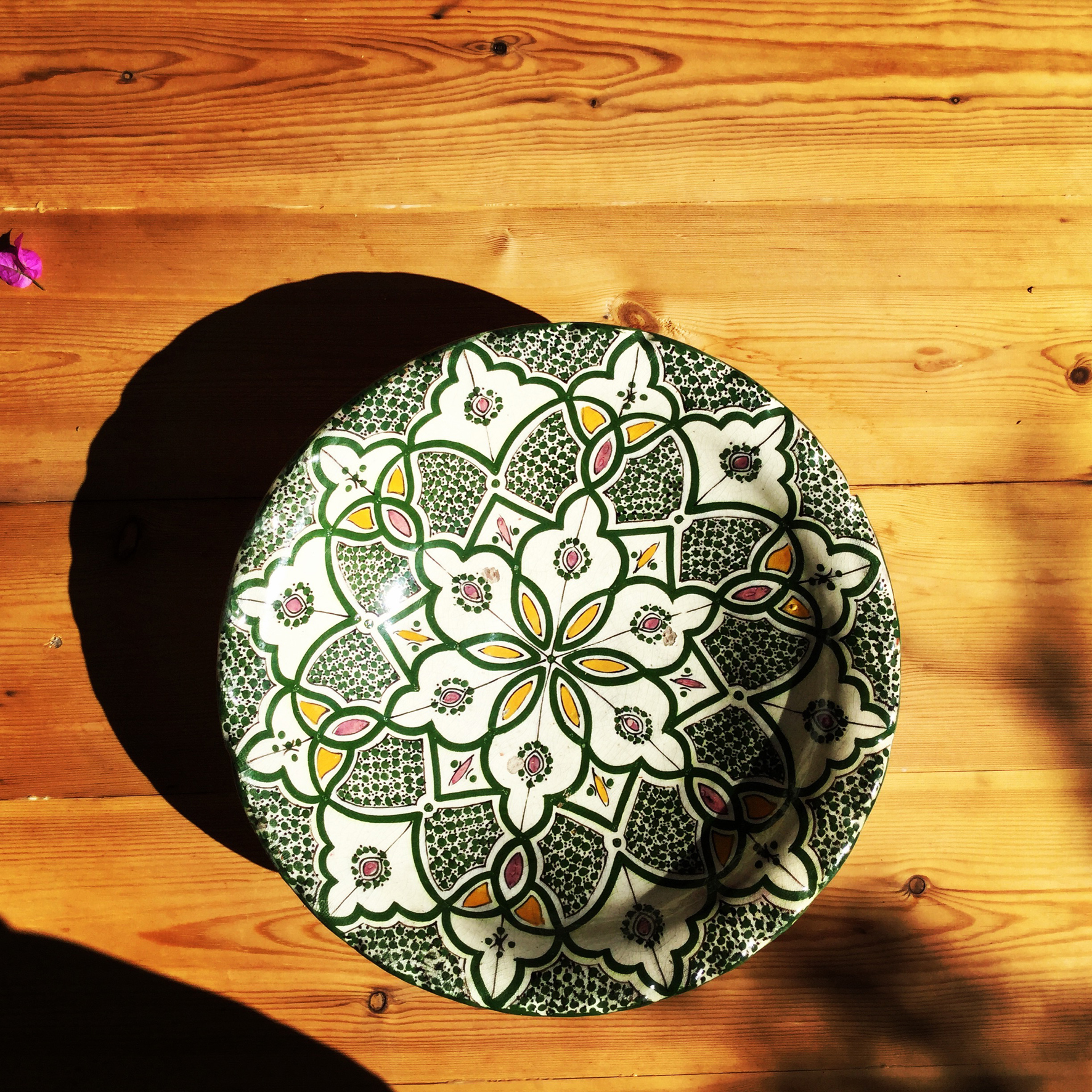 A beautiful bowl in a traditional pattern.