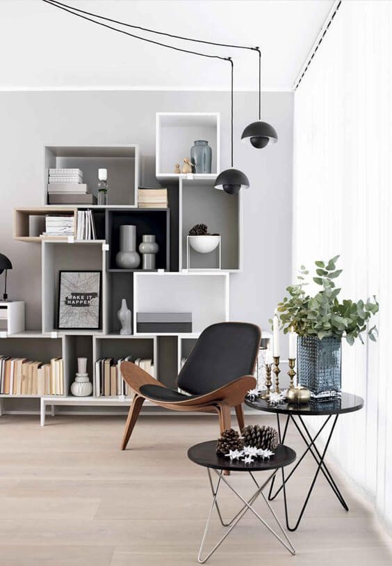 Modern layered with Scandi makes a great combination. Image Source.