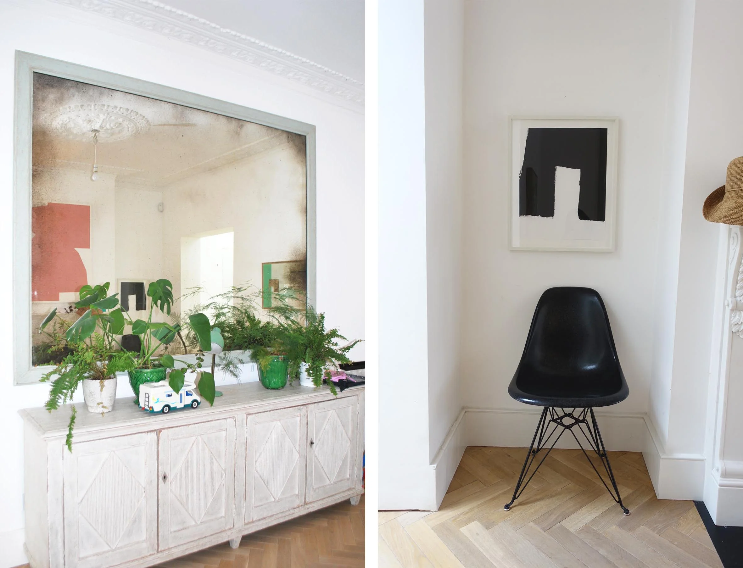 The details; foxed glass, stylish sideboard and thoughtfully styled corners finish the look perfectly.