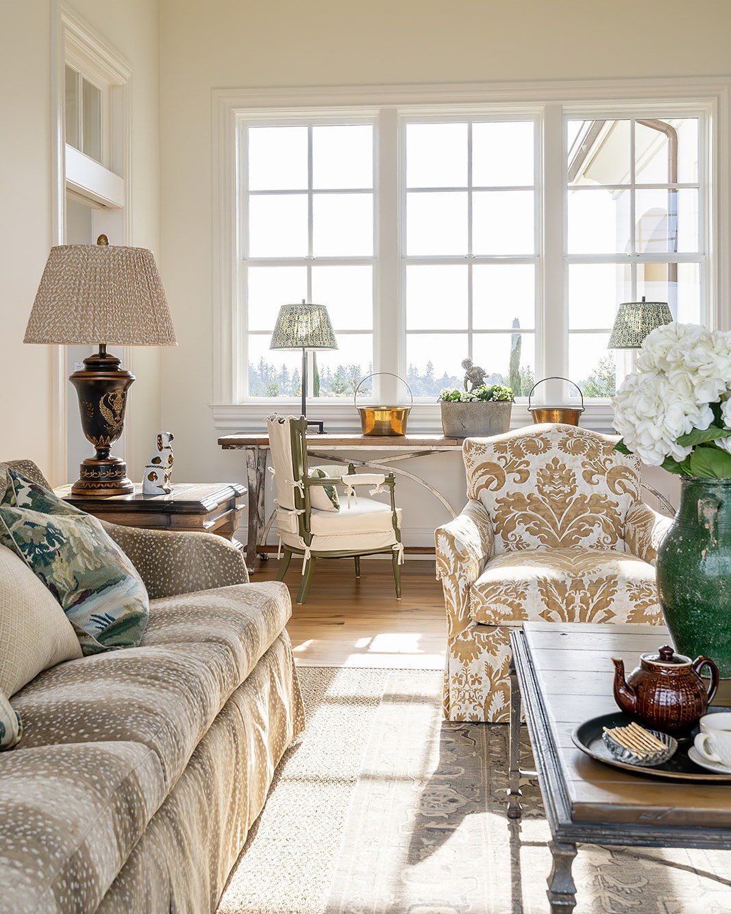 We are so happy with how all the elements of this space came together, so much pattern &amp; so much life!