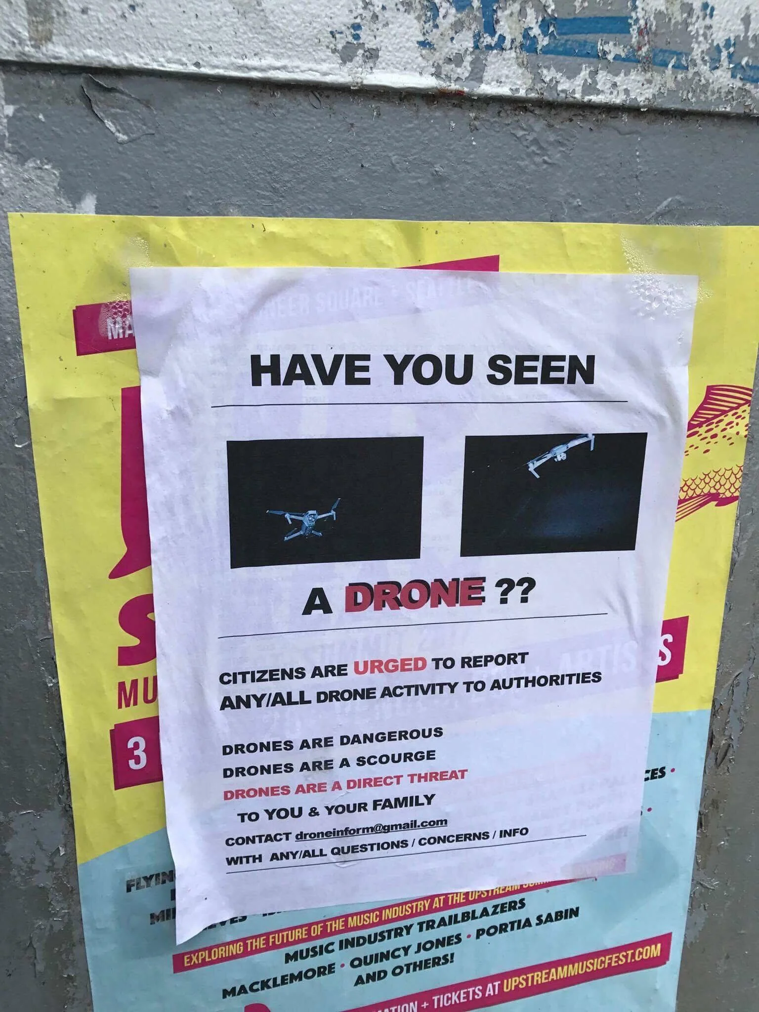 The original copy of the flyer
