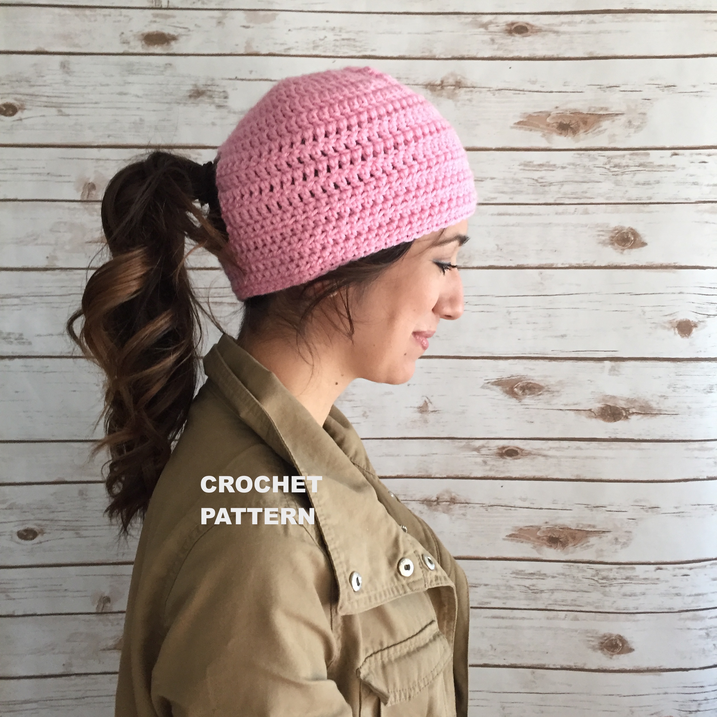 Norwalk Ponytail Beanie Crochet Pattern