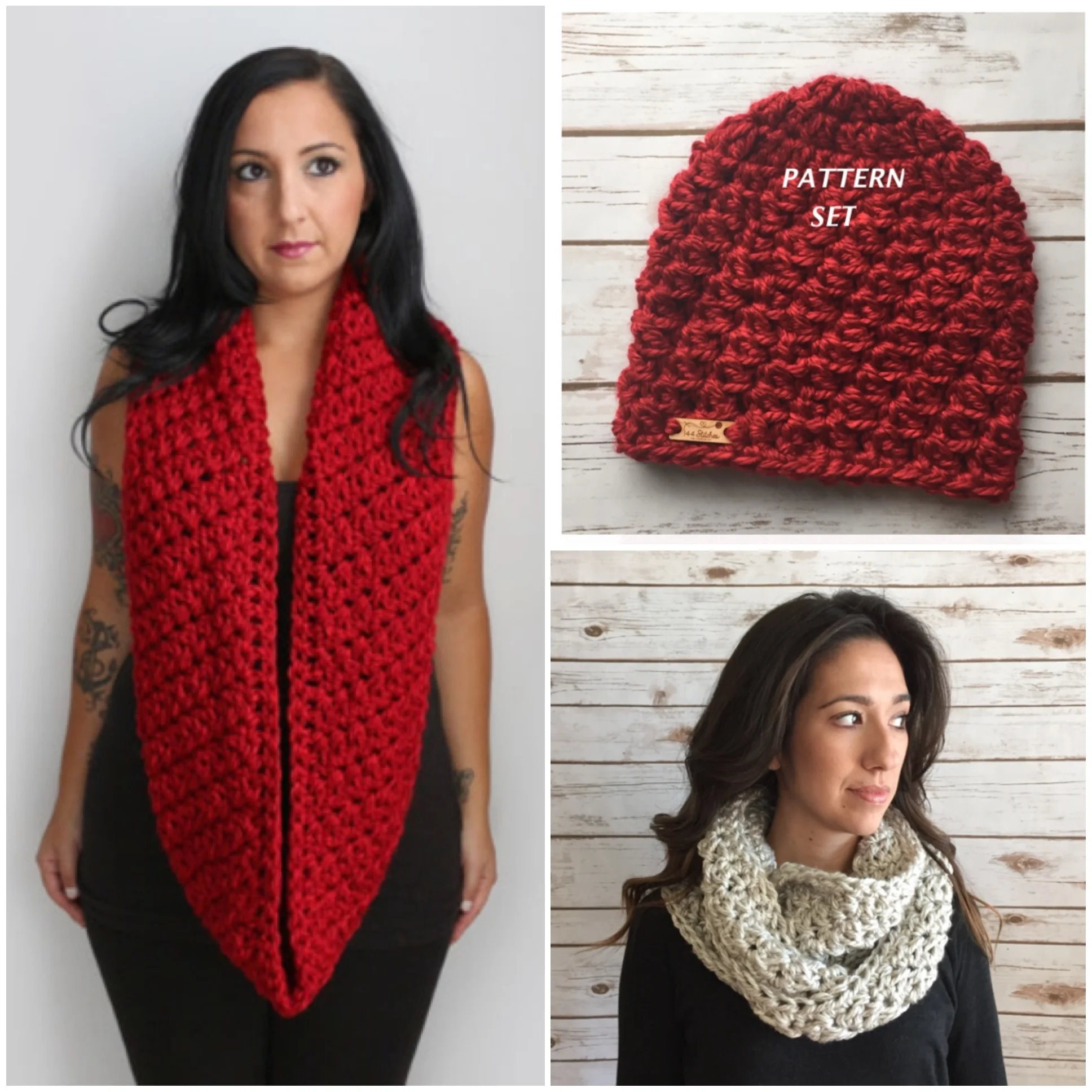 Sydney Hat & Scarf Pattern Set
