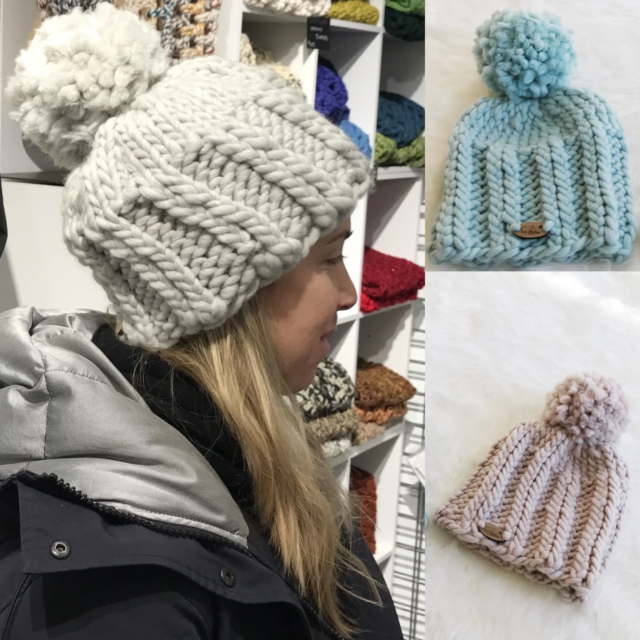 Elizabeth Chunky Knit Beanie Pattern