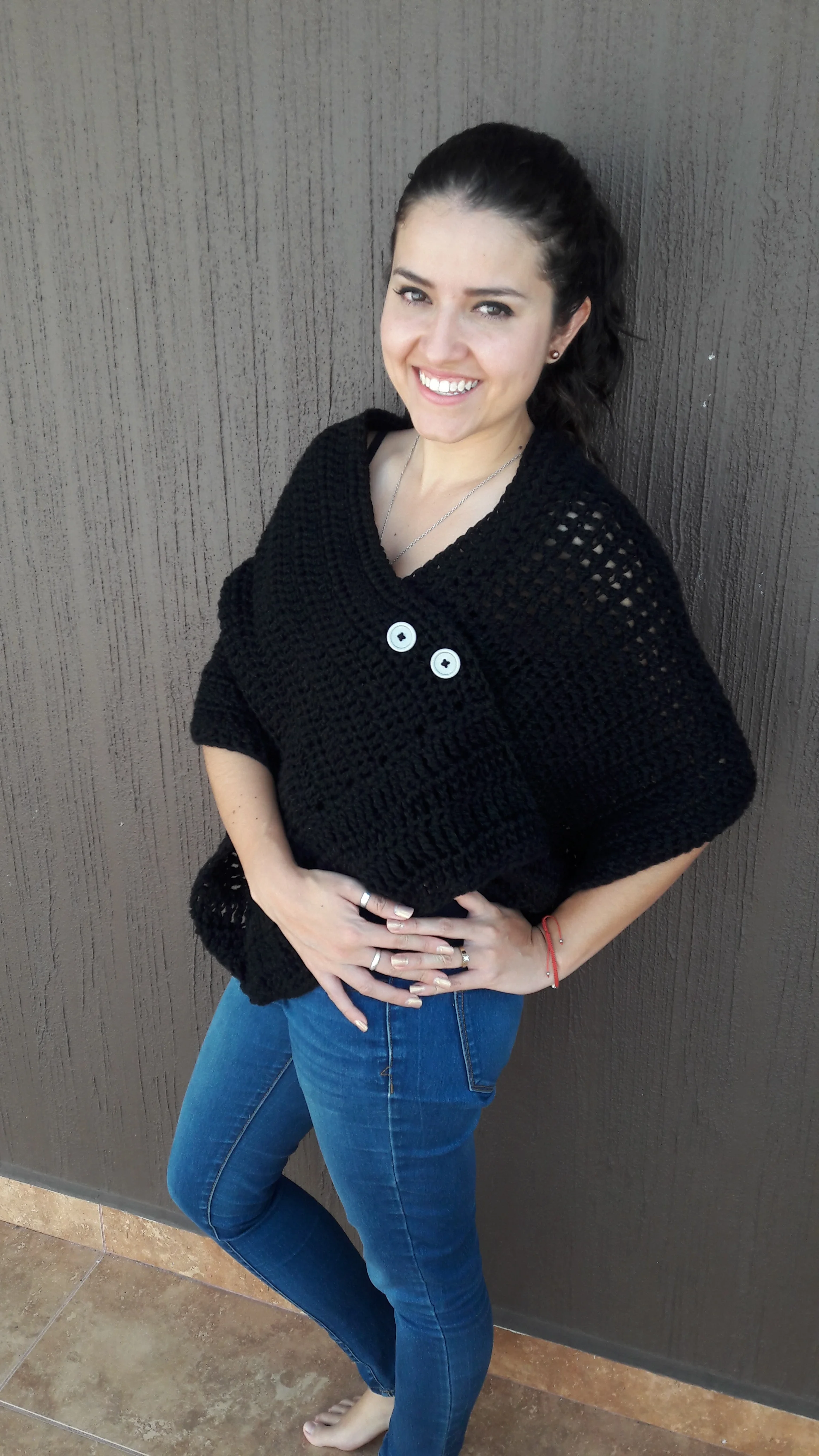 Abington Wrap Crochet Pattern - Bulky Version