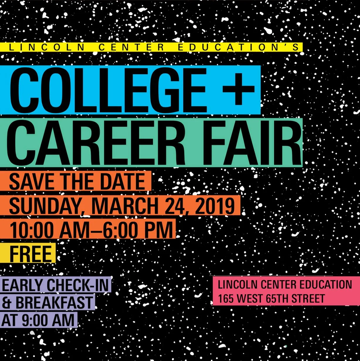College and Career Fair at Lincoln Center Education
