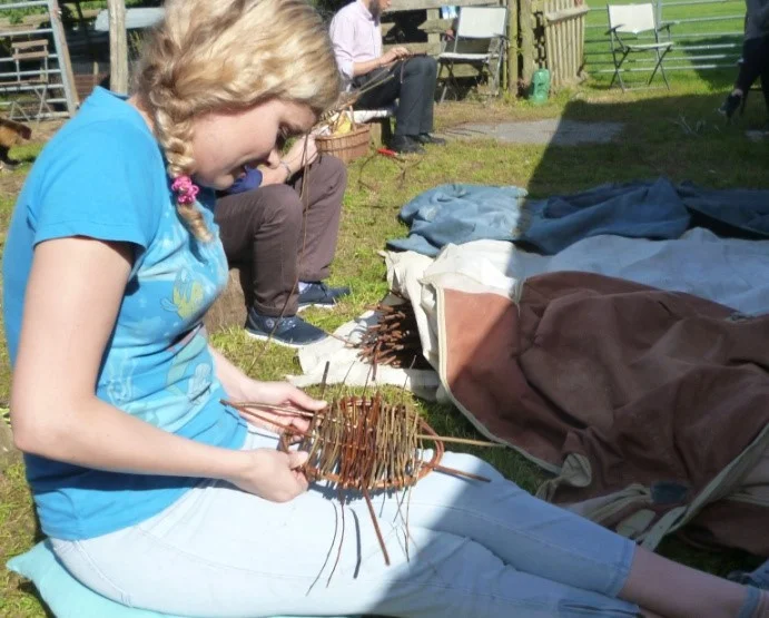 Willow Weaving Workshop at Baulcombes
