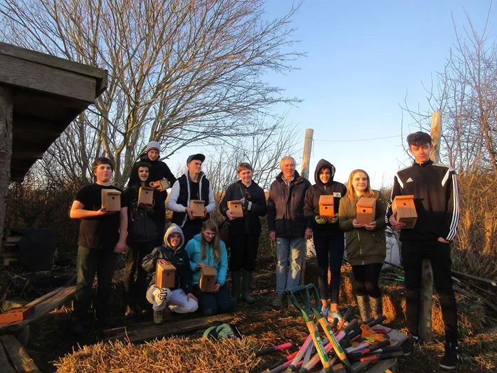 Bird-box making at the Allotment with Jim from the Monday Group