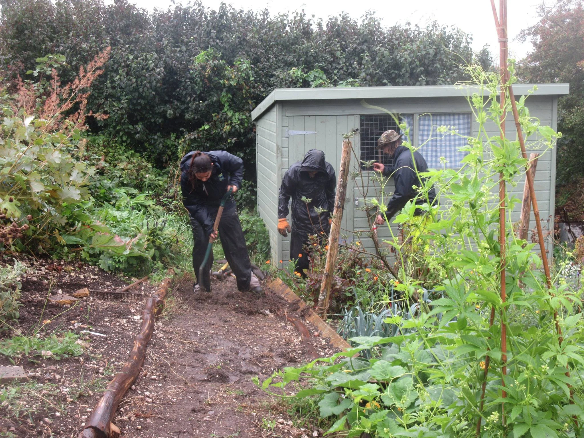 The Conservation Volunteers mending paths