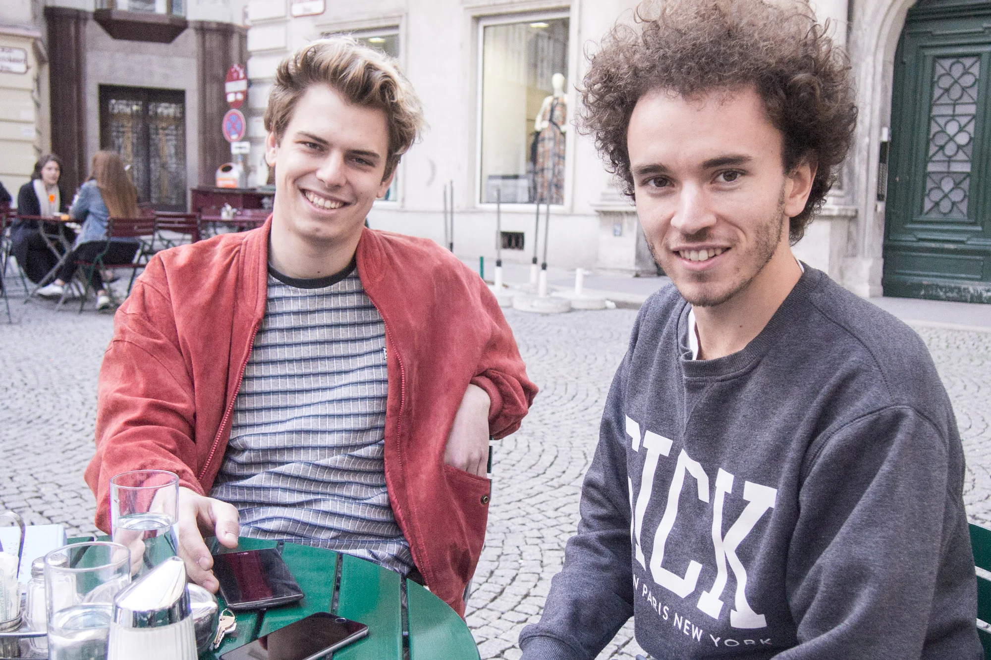 Johannes Jelinek und Robin Poppins von der neuen App bloom (Ob die Nachnamen wirklich stimmen, bin ich mir selbst nicht so sicher:)