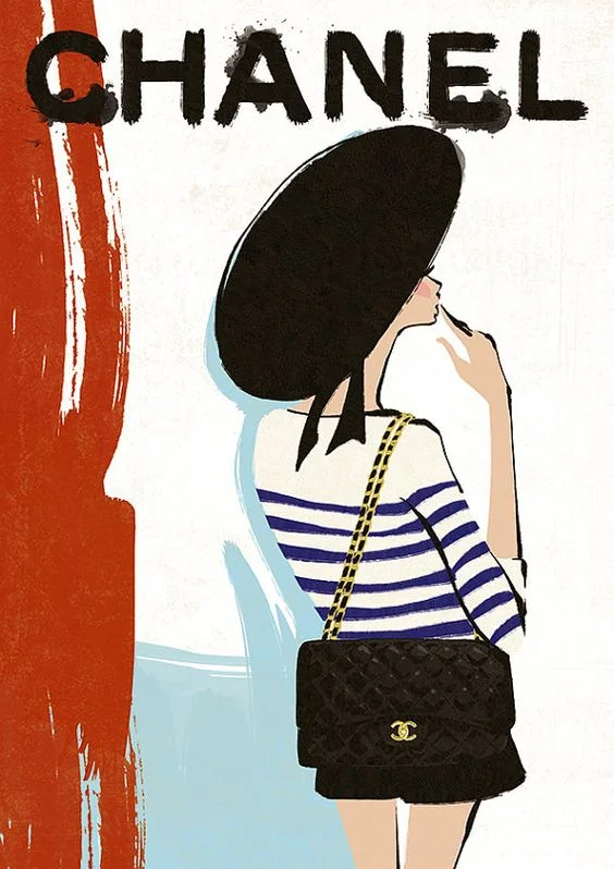 Vintage Chanel Poster auf etsy.com