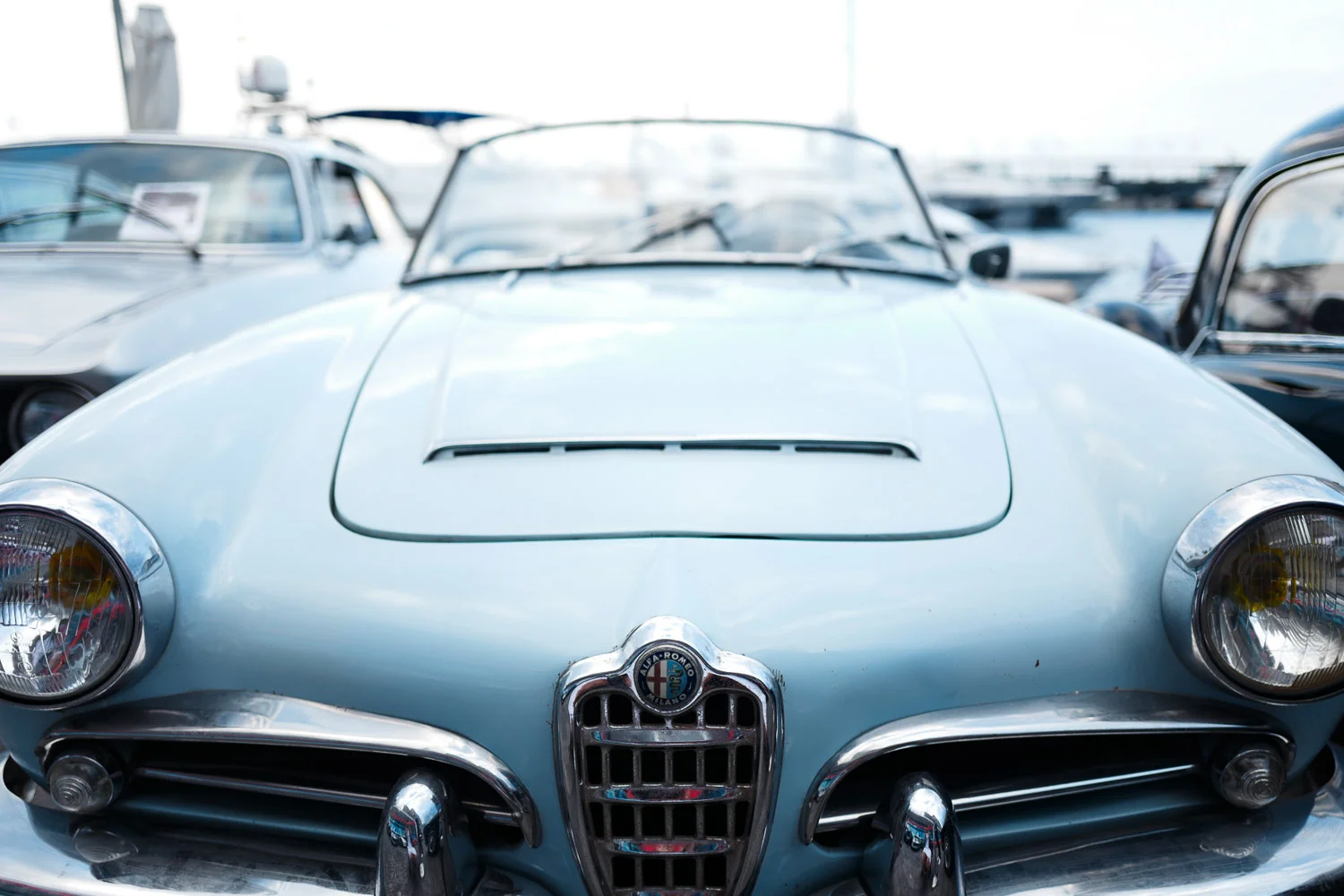 Oldtimer-Schau im Hafen von Monte Carlo