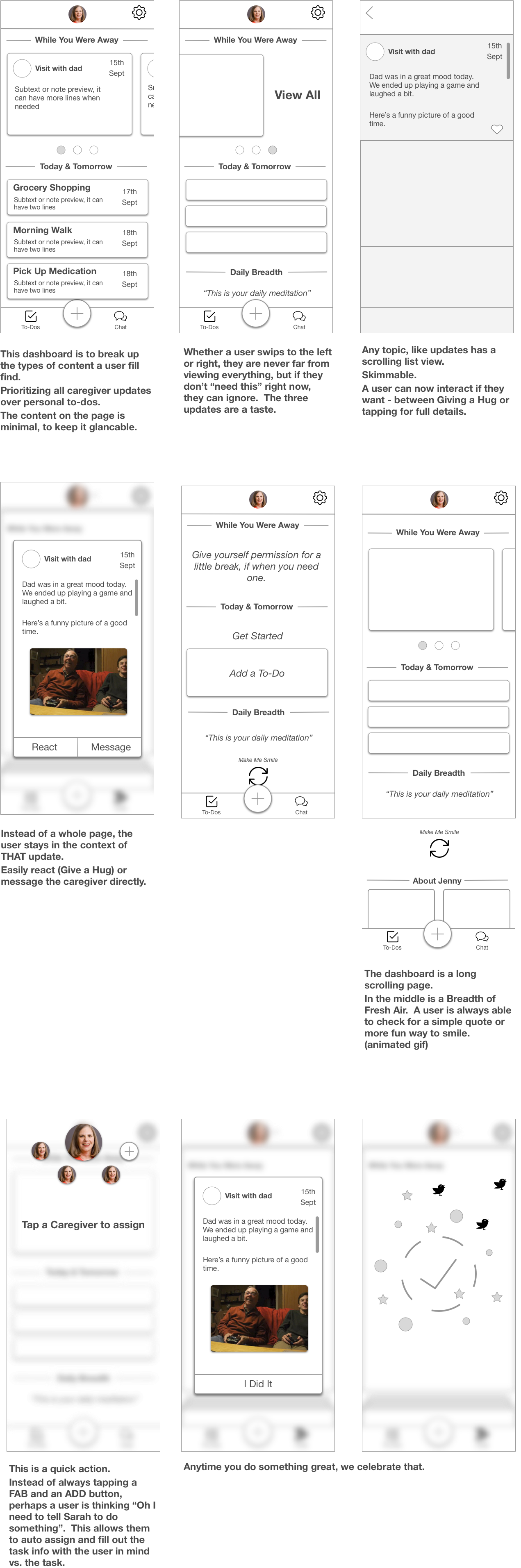 PROBLEM: Show 1 of 4 design intentions, "Pinterest"
