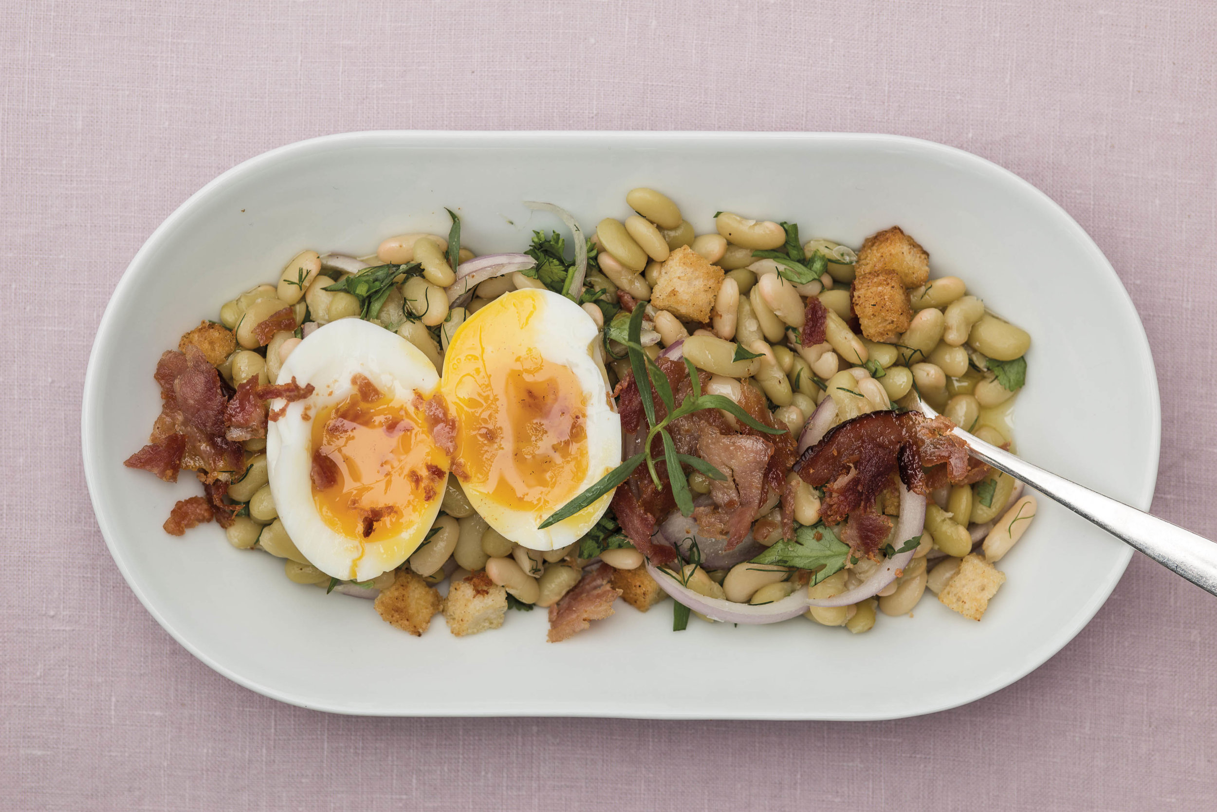 Crispy Ham & Bean Salad