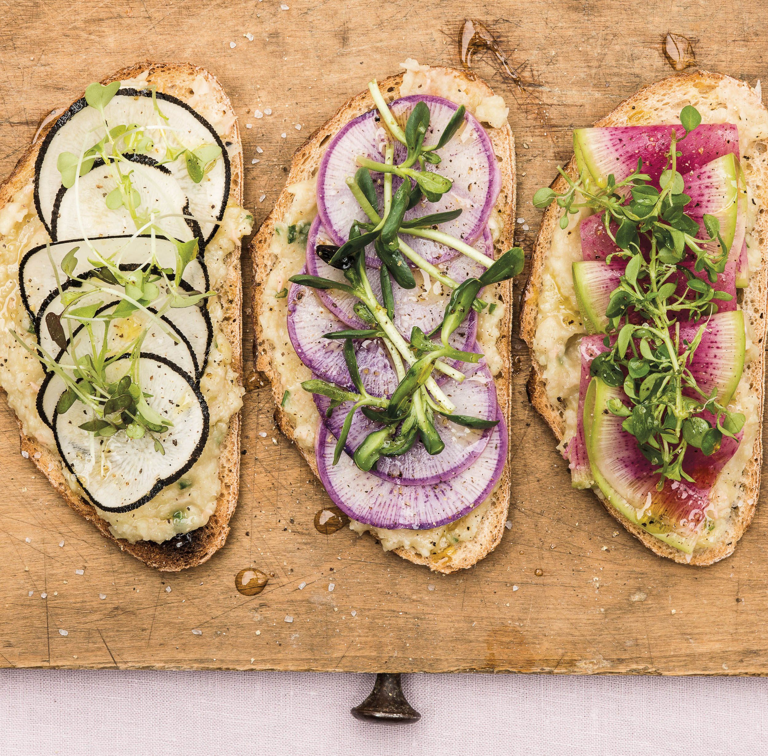 Bean & Radish Tartine