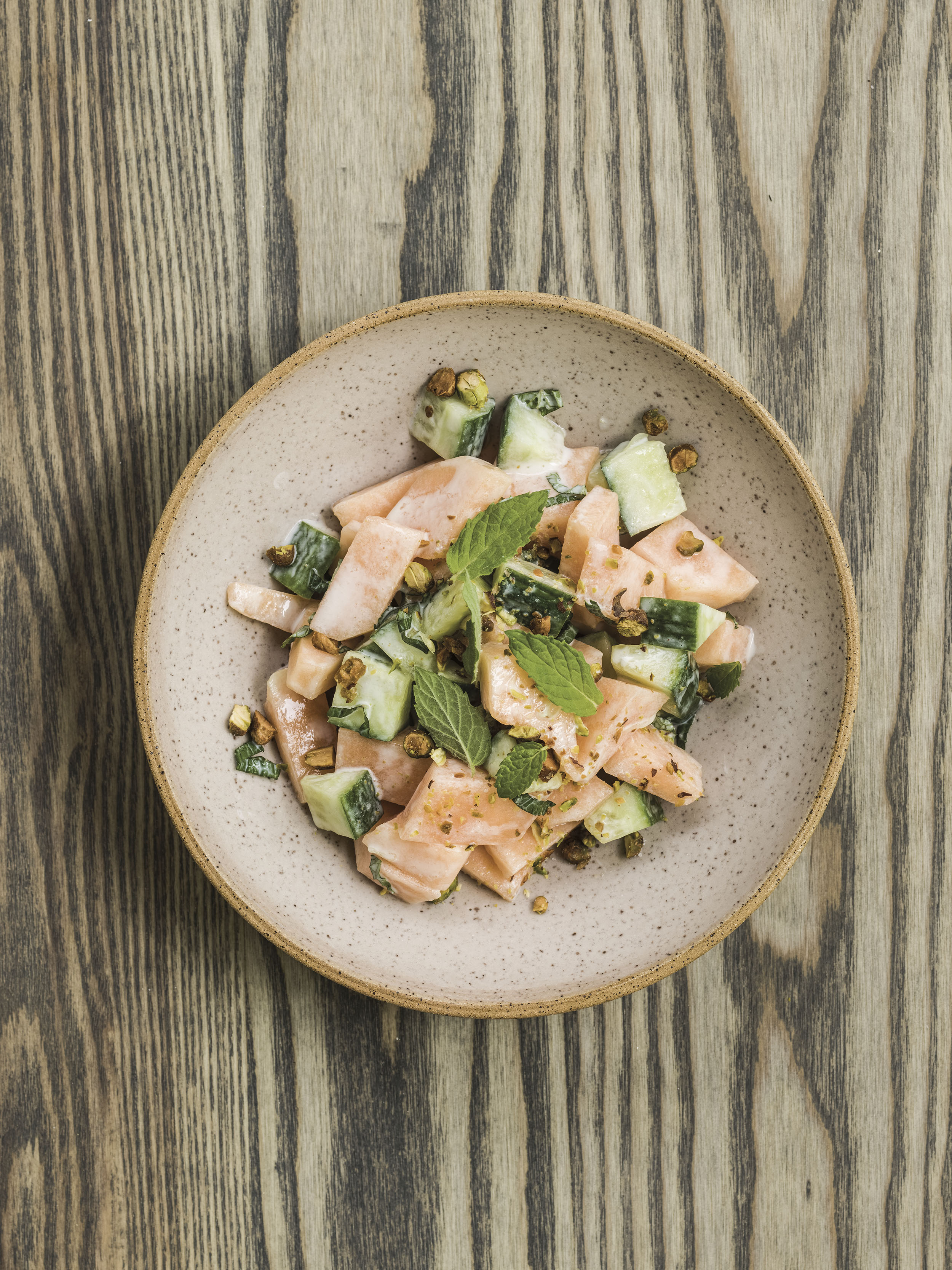 Cantaloupe & Cucumber Salad