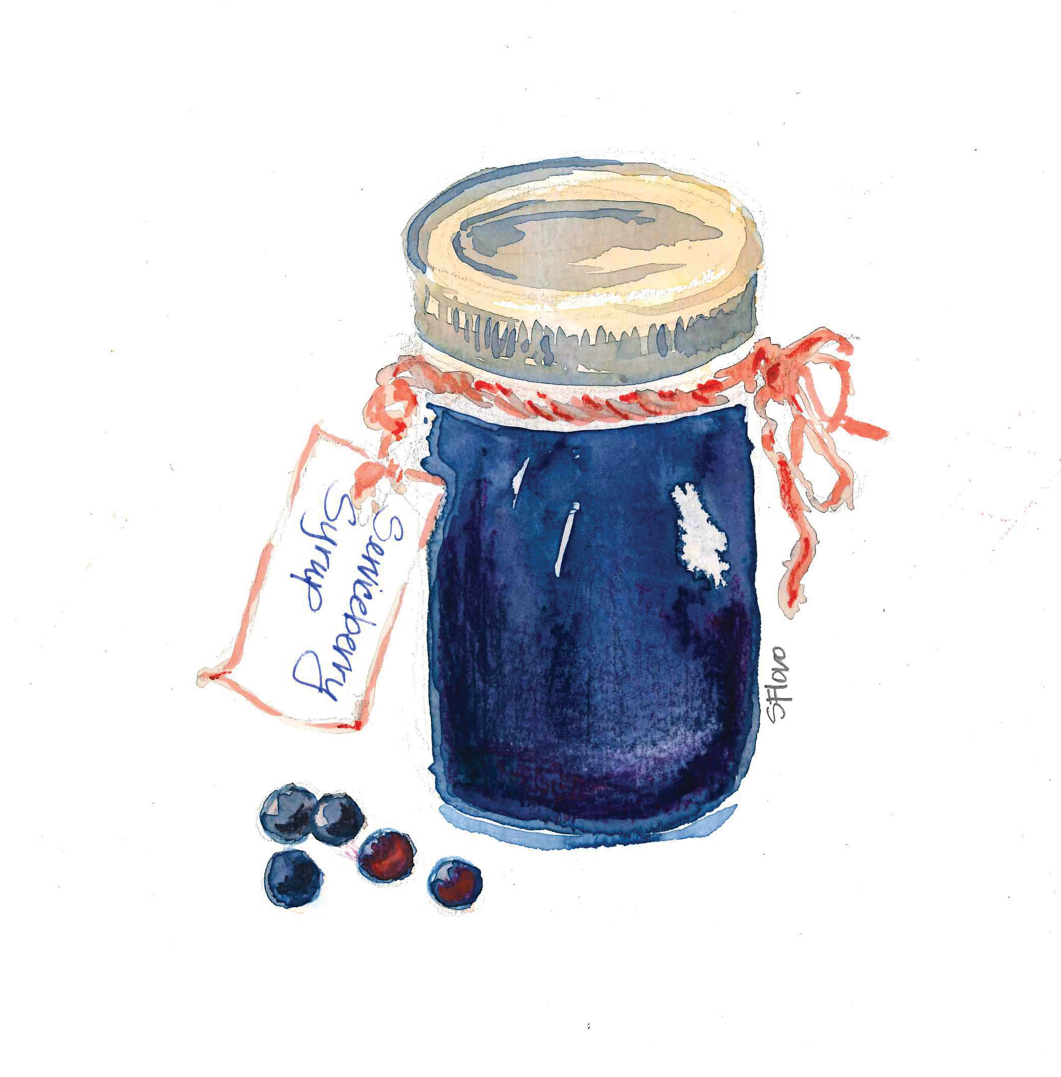 Fermented Serviceberry Syrup