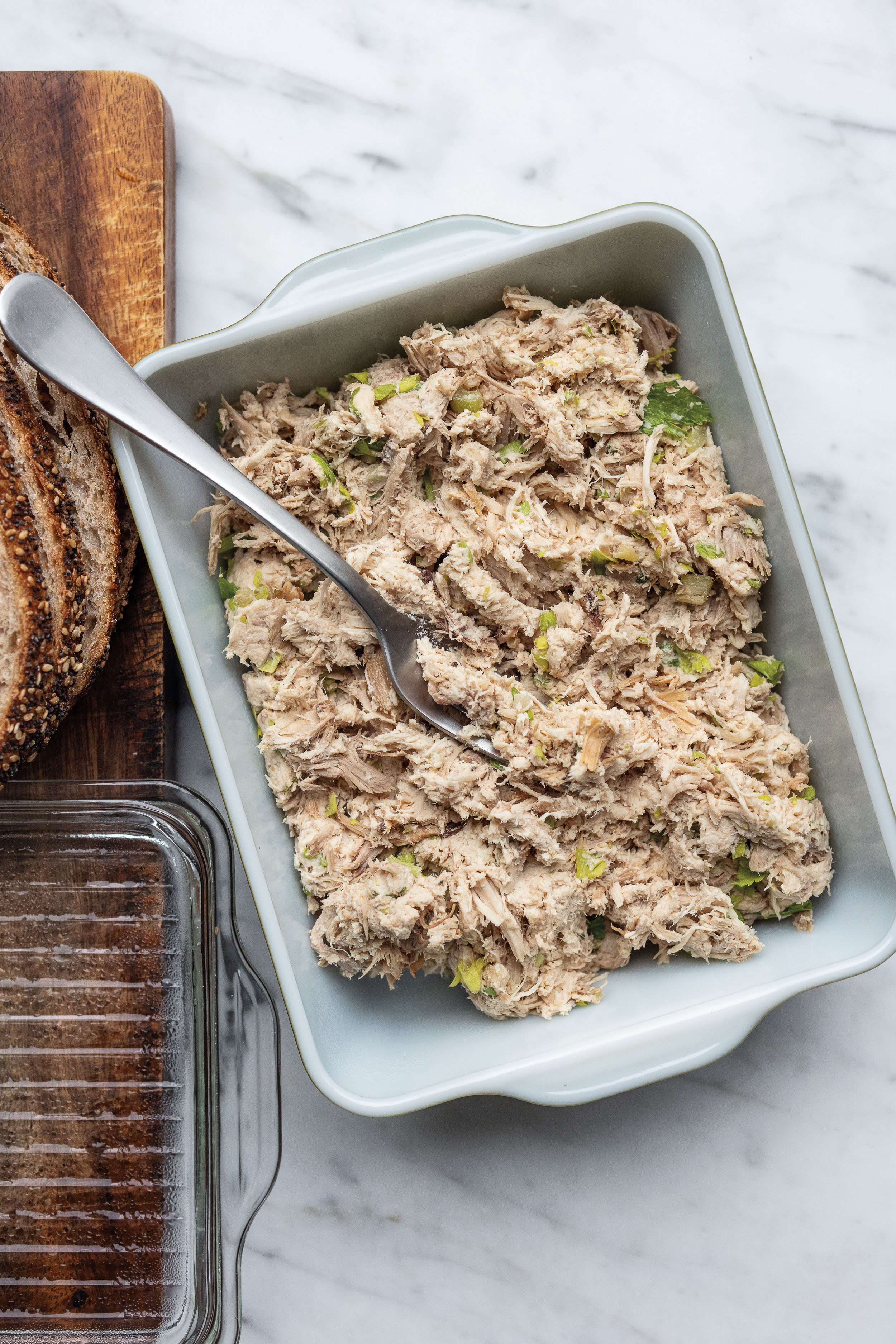 Poached Chicken Salad with Ginger and Celery