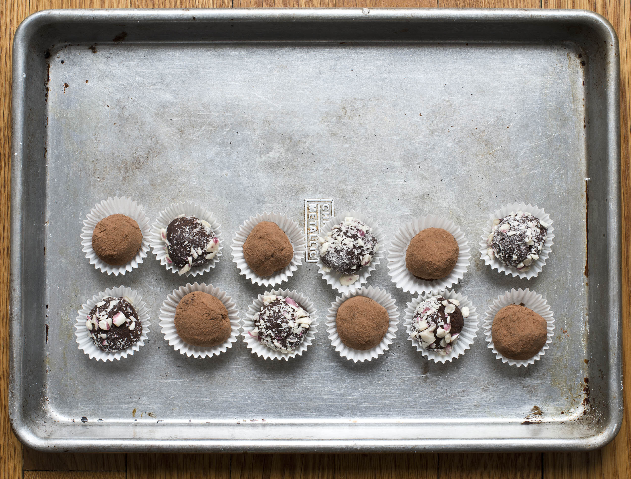 Fresh Mint Chocolate Truffles