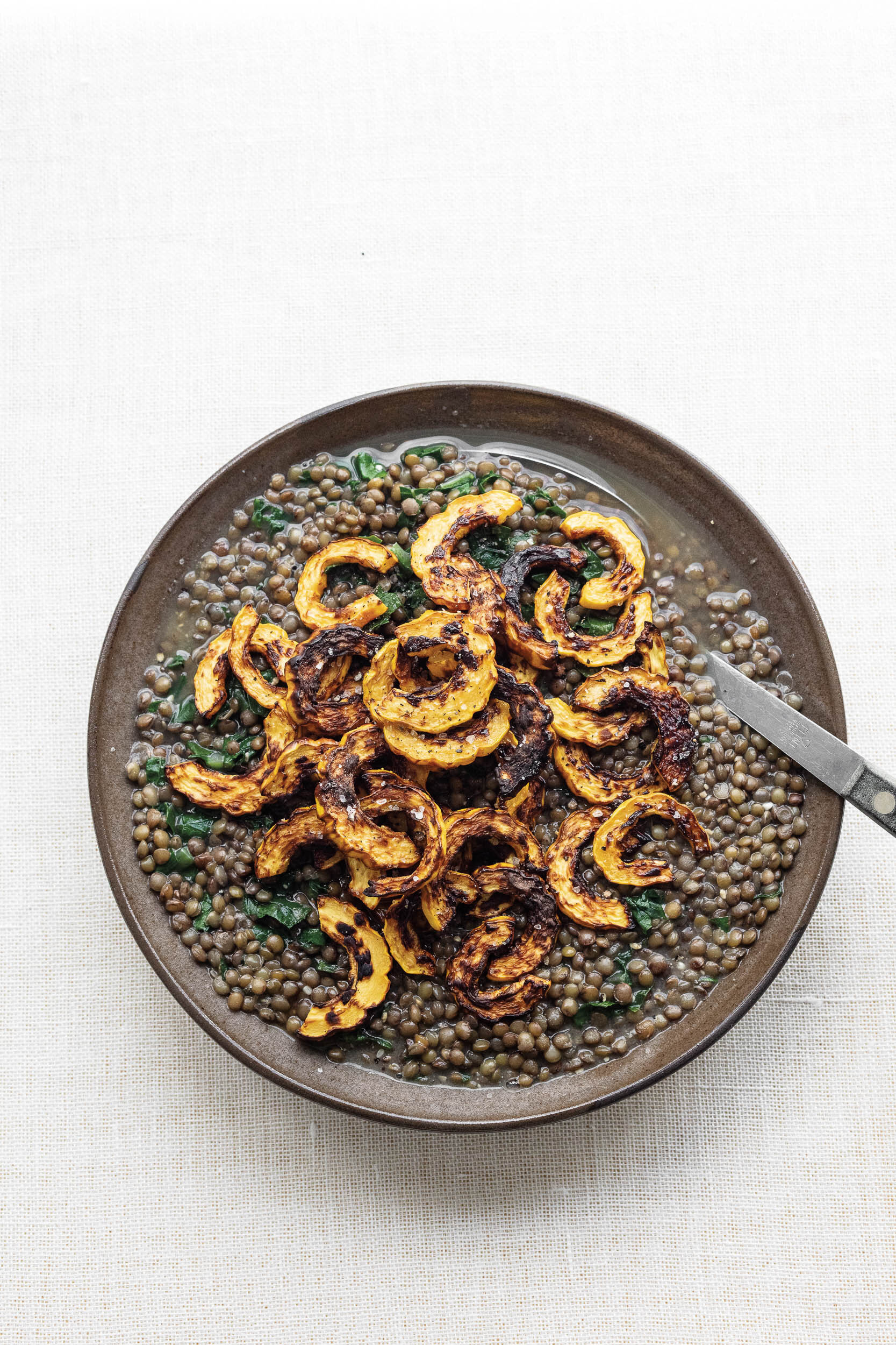 Miso Lentils With Delicata Squash