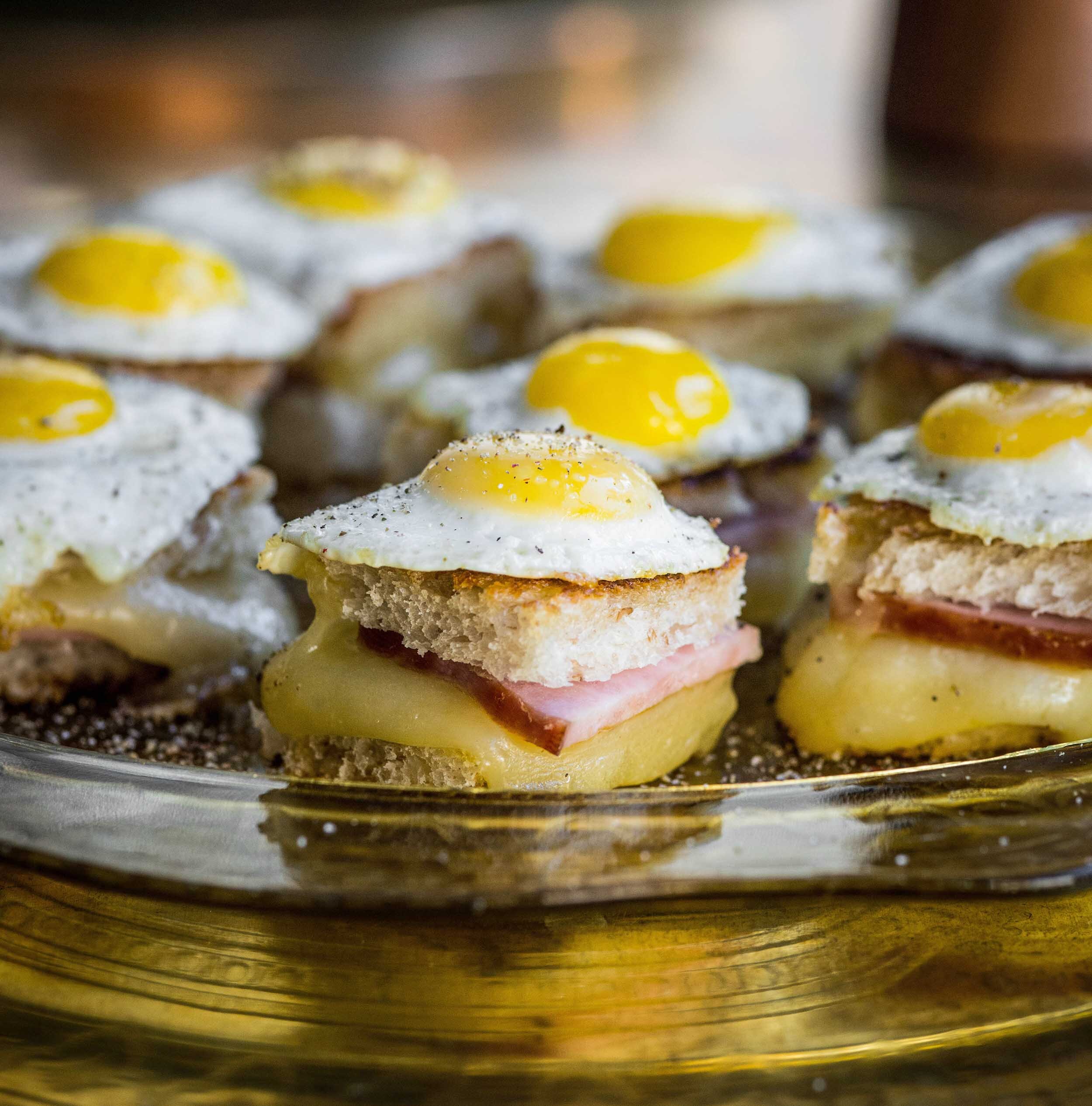 Quail Egg Croque Madames
