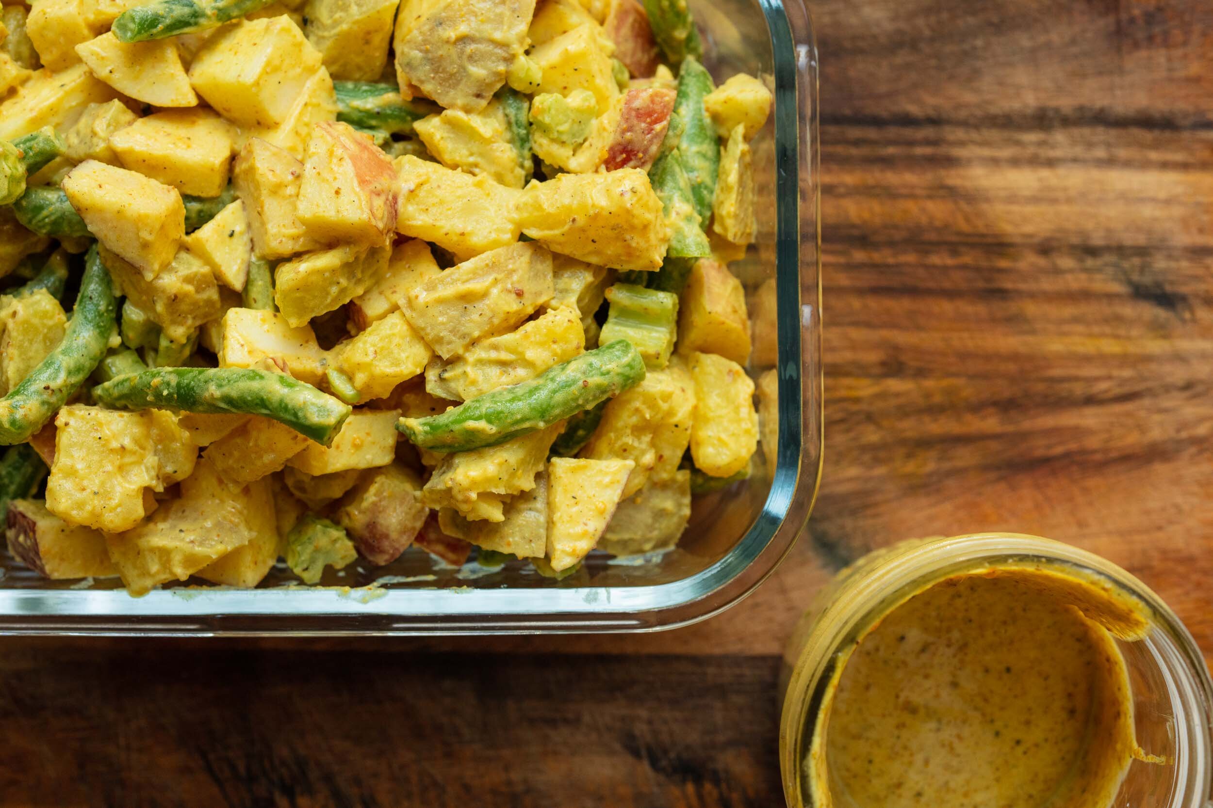 Curried Potato, Apple, and Green Bean Salad
