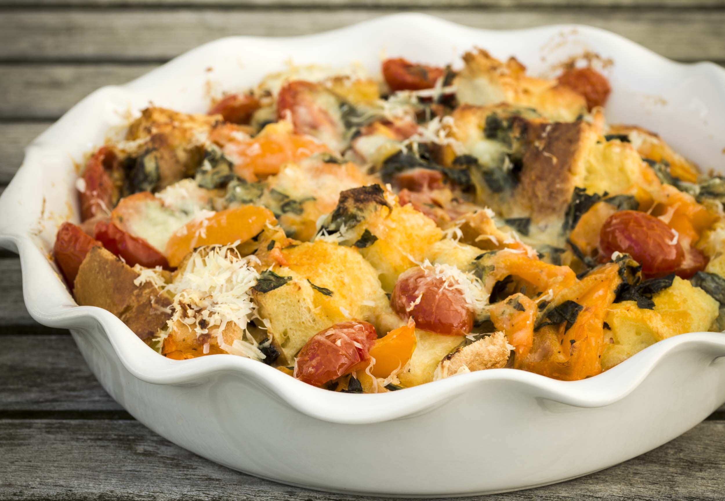 Tomato Bread Pudding