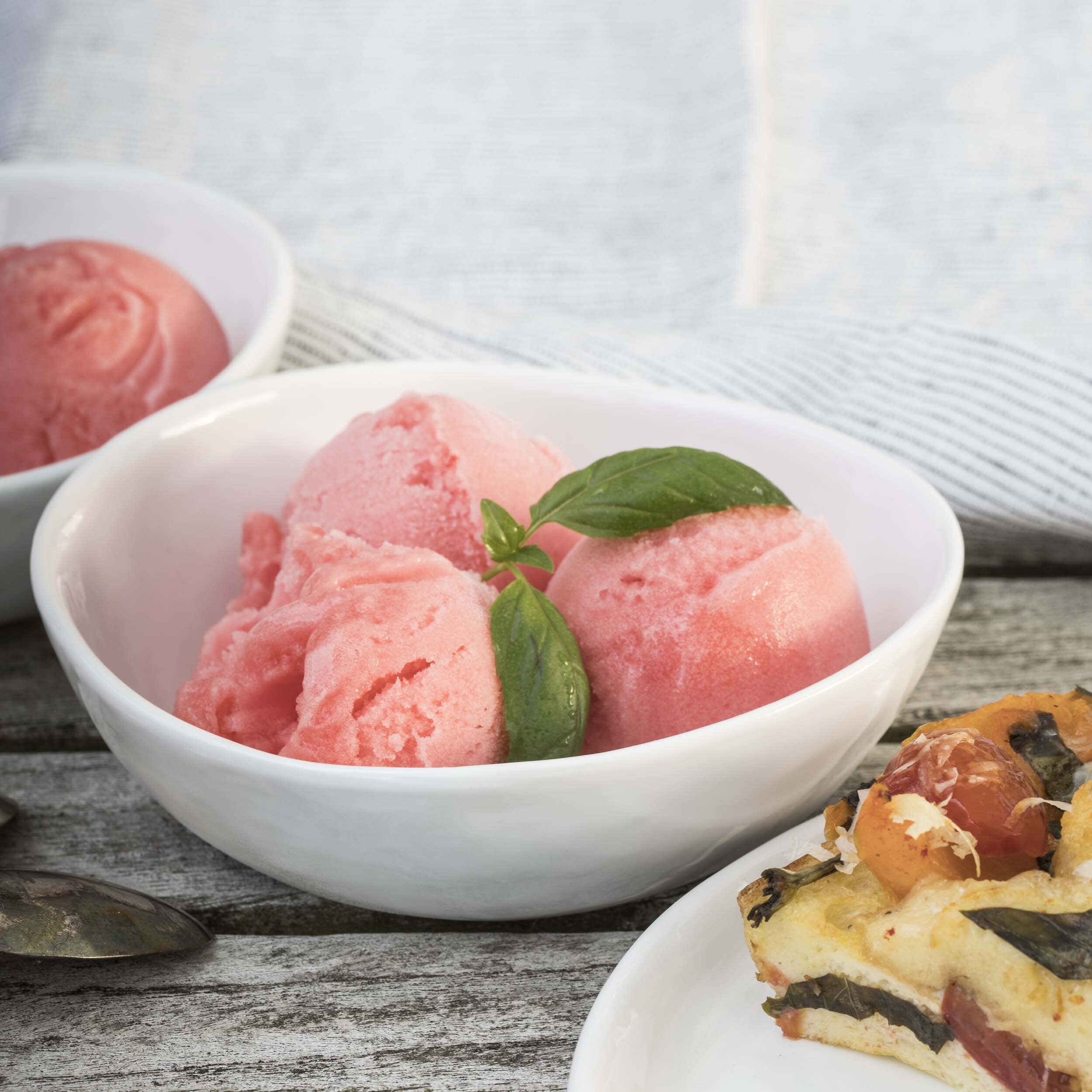 Tomato Basil Sorbet