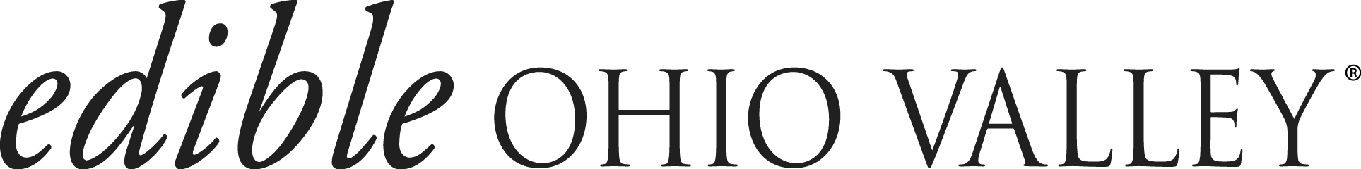 Eddie Ohio Valley logo with stylized text in black and gray. A member of Edible Communities.