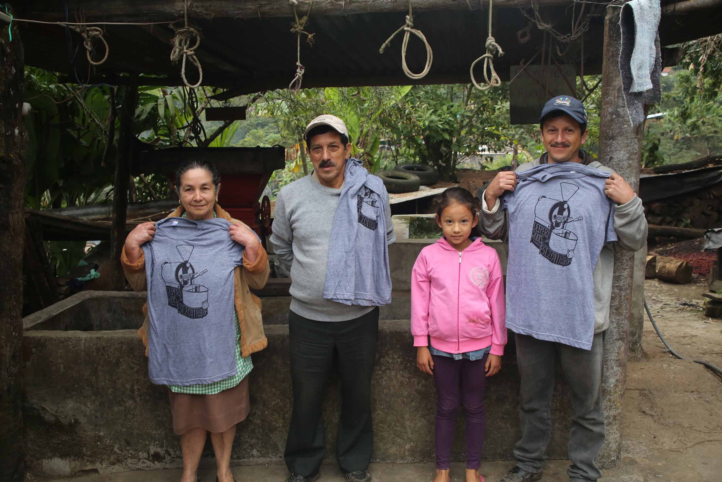  Coffee farmer Ilda Leticia López Castillo, shown with her family, is part of group of organic women farmers in the co-operative called UPC in Huehuetenango, Guatemala. 